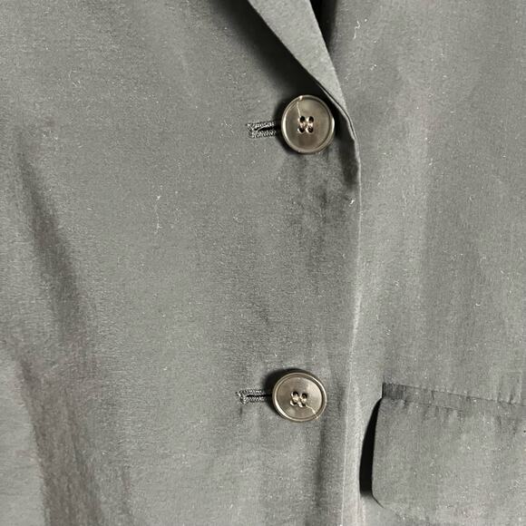 Madewell The Relaxed Oversized Lightweight Blazer Softdrape Black Size Small - Picture 15 of 15